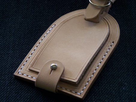 Keizo Luggage Tag / Tanda Pengenal Bagasi Kulit Vegtan. - Image 3