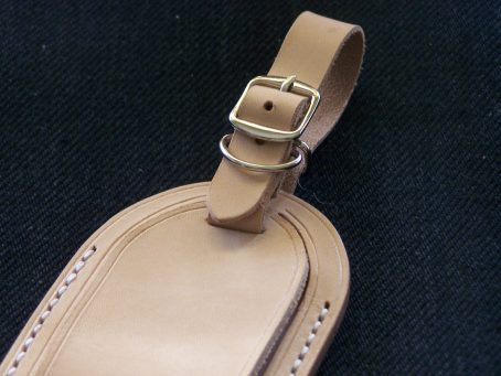 Keizo Luggage Tag / Tanda Pengenal Bagasi Kulit Vegtan. - Image 2