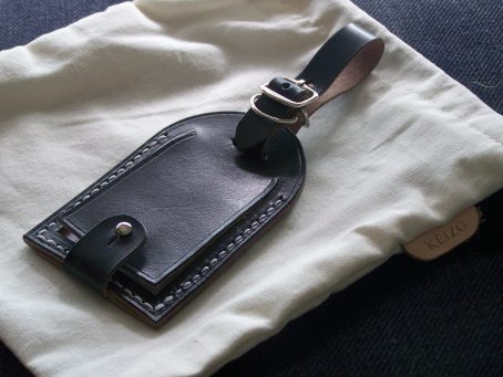 Keizo Luggage Tag / Tanda Pengenal Bagasi Kulit Vegtan. - Image 4