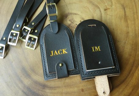 Keizo Luggage Tag / Tanda Pengenal Bagasi Kulit Vegtan. - Image 16