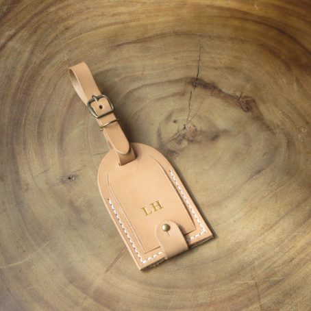 Keizo Luggage Tag / Tanda Pengenal Bagasi Kulit Vegtan. - Image 10