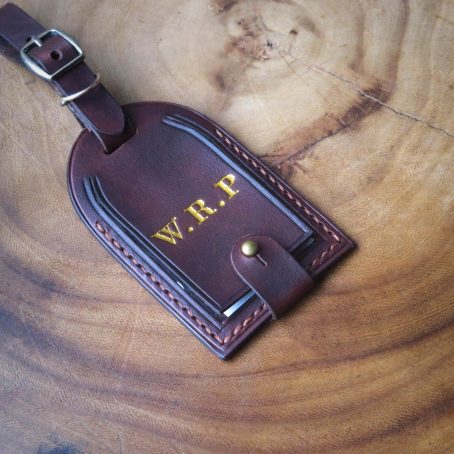 Keizo Luggage Tag / Tanda Pengenal Bagasi Kulit Vegtan. - Image 12