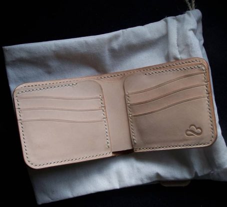 Dompet Kulit Bifold x Denim 21 Oz Handmade - Image 2