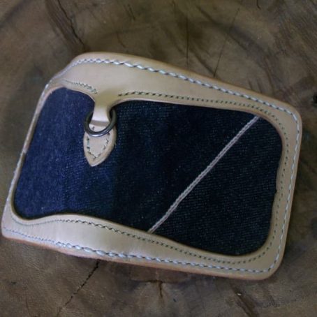 Dompet Kulit Bifold x Denim 21 Oz Handmade
