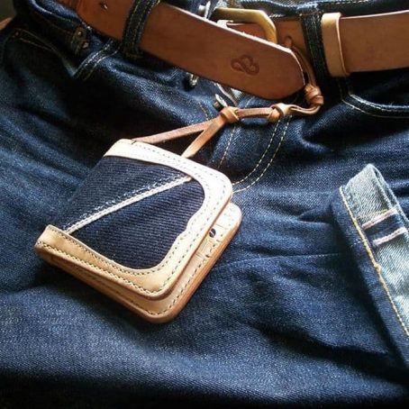 Dompet Kulit Bifold x Denim 21 Oz Handmade - Image 3