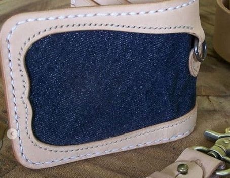 Dompet Kulit Bifold x Denim 21 Oz Handmade - Image 4