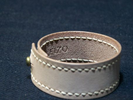 Gelang Kulit Simple II Jahit Tangan Handmade. - Image 3