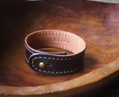 Gelang Kulit Simple II Jahit Tangan Handmade. - Image 6