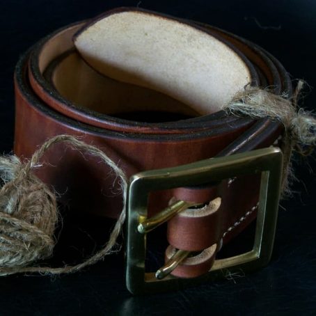 Keizo Leather Belt Tipe IV -  Double Prong - Image 8