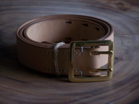 Keizo Leather Belt Tipe IV -  Double Prong - Image 4