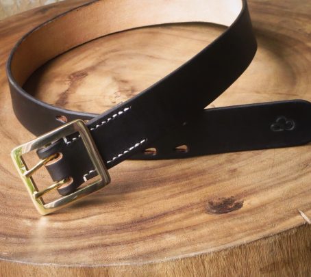 Keizo Leather Belt Tipe IV -  Double Prong - Image 11