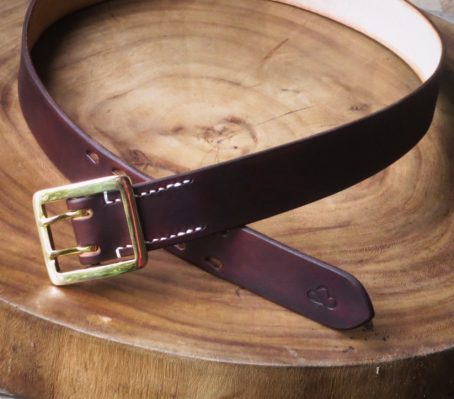 Keizo Leather Belt Tipe IV -  Double Prong - Image 9