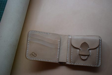 KEIZO - Leather Bifold V - Coin Wallet - Dompet Kulit Vegtan - Image 3