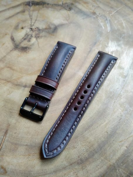 Keizo Leather Watch Strap Padded Profile - Image 2