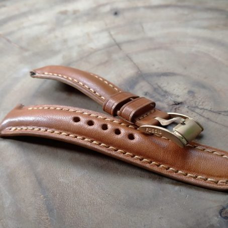 Keizo Leather Watch Strap Padded Profile - Image 7