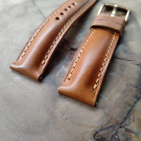 Keizo Leather Watch Strap Padded Profile - Image 6