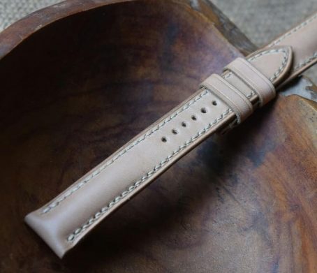 Keizo Leather Watch Strap Padded Profile - Image 9