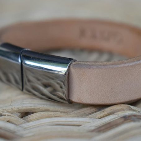Gelang Kulit Simple VI Magnetic Snap - Image 2