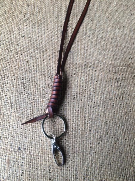 Keizo Leather - Lanyard IV Gantungan Kunci Kulit Natural Vegtan - Image 4