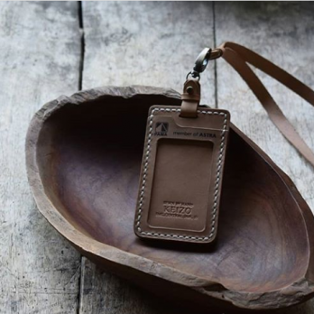 Keizo – Leather ID Card Holder Grafir – One Sided – Molded