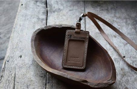 Keizo - Leather ID Card Holder Grafir - One Sided - Molded - Image 2