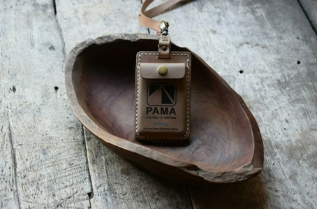 Keizo - Leather ID Card Holder Grafir - One Sided - Molded - Image 3