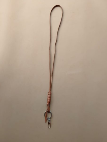 Keizo Leather - Lanyard IV Gantungan Kunci Kulit Natural Vegtan