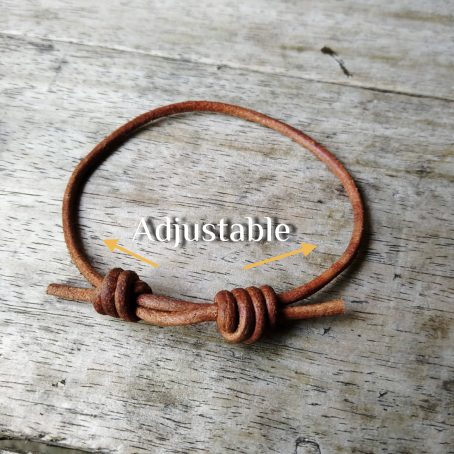 Gelang Kulit Simple IX Simpul - Image 3