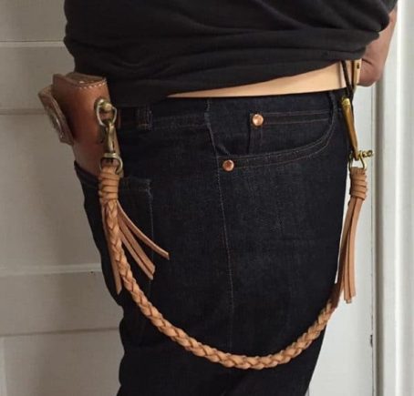 Keizo leather Wallet Chain Rope II Tali Dompet Kulit Vegtan Solid Brass Kuningan - Image 5