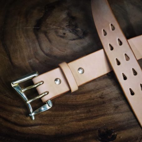 Leather Belt Type V - 04 Quick Release Double Prong - Image 3