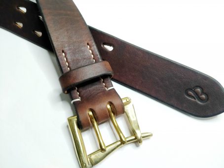 Leather Belt Type V - 04 Quick Release Double Prong - Image 4