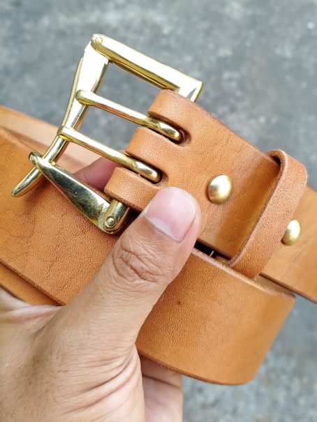 Leather Belt Type V - 04 Quick Release Double Prong - Image 9