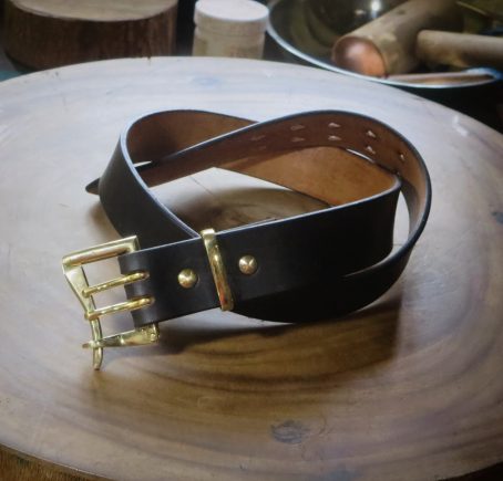 Leather Belt Type V - 04 Quick Release Double Prong - Image 10