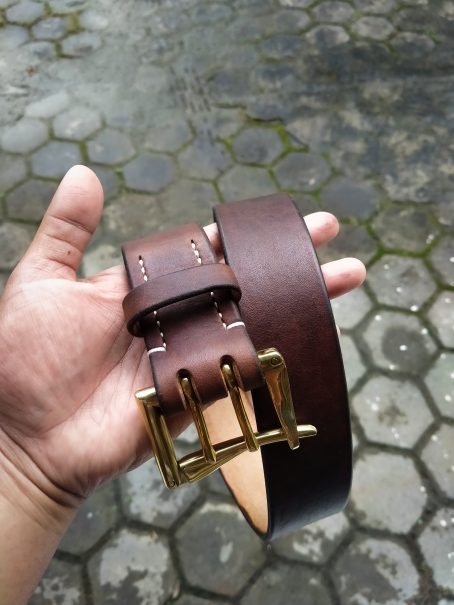 Leather Belt Type V - 04 Quick Release Double Prong - Image 6