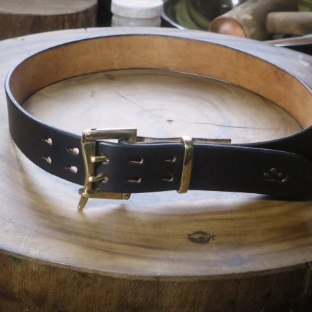 Leather Belt Type V - 04 Quick Release Double Prong - Image 11