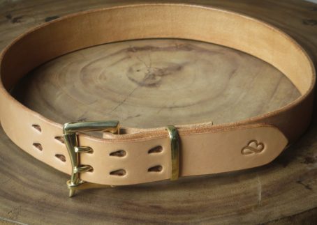 Leather Belt Type V - 04 Quick Release Double Prong
