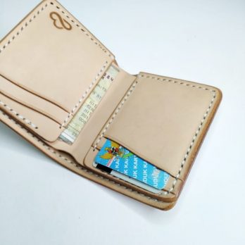 KEIZO Leather Mini Middle Wallet V Dompet Kulit Natural Vegtan