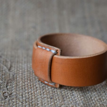 Keizo Leather Bracelets Simple VIII Gelang Kulit Vegtan - Image 4