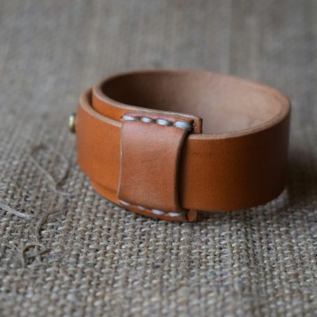 Keizo Leather Bracelets Simple VIII Gelang Kulit Vegtan - Image 5