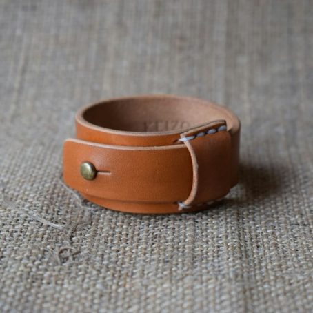 Keizo Leather Bracelets Simple VIII Gelang Kulit Vegtan - Image 3