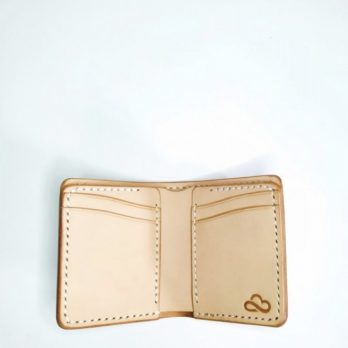 KEIZO Leather Mini Middle Wallet V Dompet Kulit Natural Vegtan