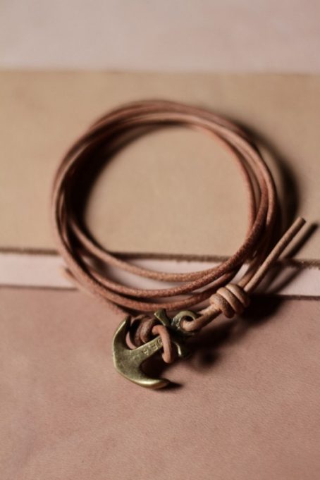 Keizo Leather Bracelets Type XV Gelang Kulit Jangkar Anchor - Image 3