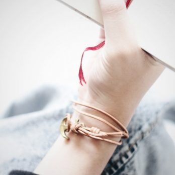 Keizo Leather Bracelets Type XV Gelang Kulit Jangkar Anchor