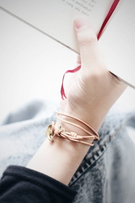 Keizo Leather Bracelets Type XV Gelang Kulit Jangkar Anchor