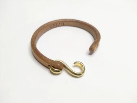 Keizo Leather Bracelets S Brass Hook II - Image 5