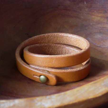 Keizo Leather Bracelets Simple III - 02 Gelang Kulit Dua lilit - Image 5