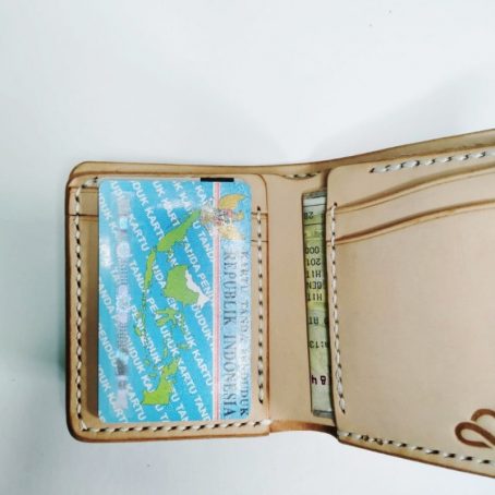 KEIZO Leather Mini Middle Wallet V Dompet Kulit Natural Vegtan - Image 3