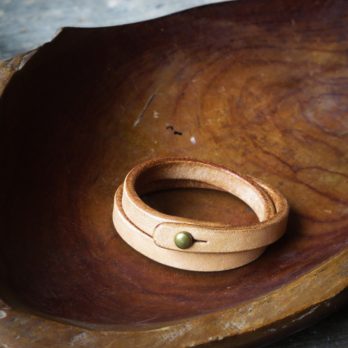 Keizo Leather Bracelets Simple III – 02 Gelang Kulit Dua lilit