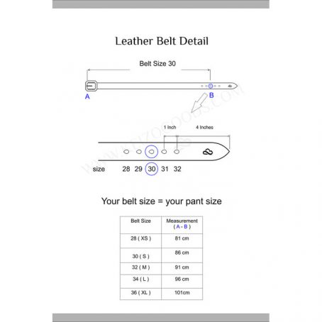 Leather Belt Type VIII  Dress Belt Sabuk Kulit Formal - Image 10