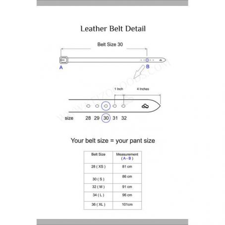 Keizo Ikat Pinggang Kulit Pria Formal Kantor Dress Belt Type VIII-02 - Image 23